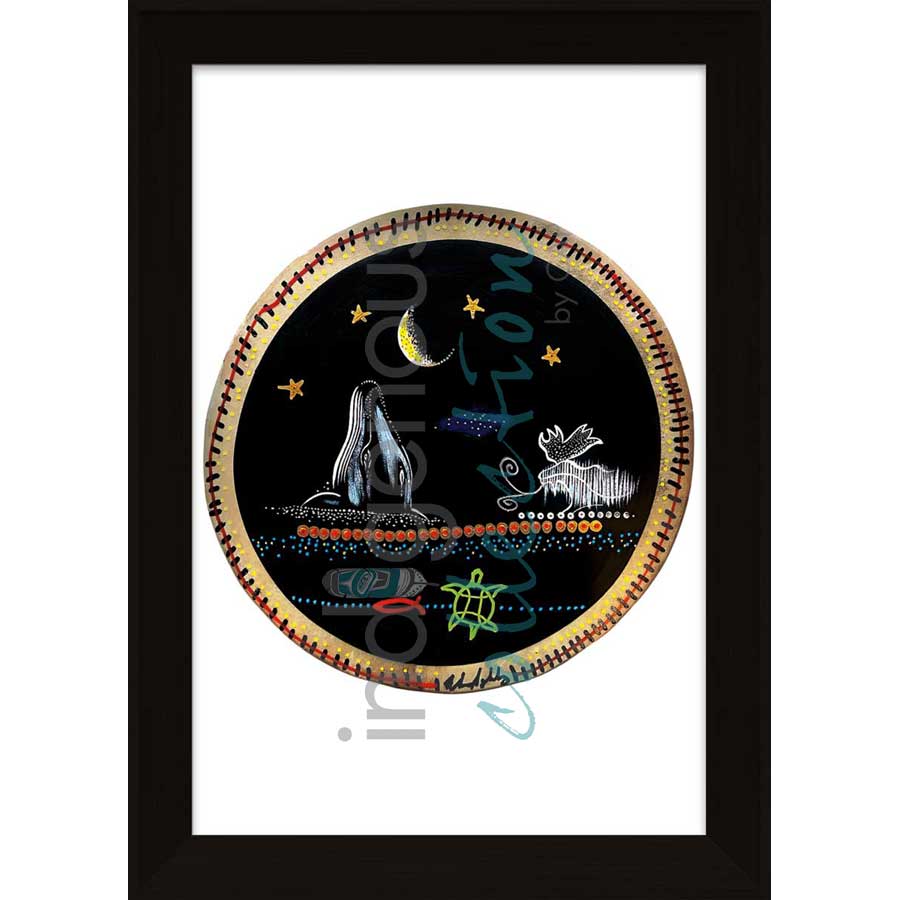 Midnight Sky Spirits by artist Alan Syliboy - Mi'kmaq. Indigenous Collection