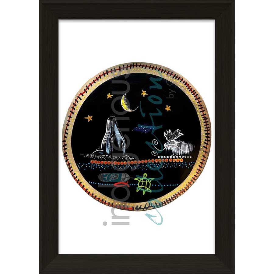 Midnight Sky Spirits by artist Alan Syliboy - Mi'kmaq. Indigenous Collection