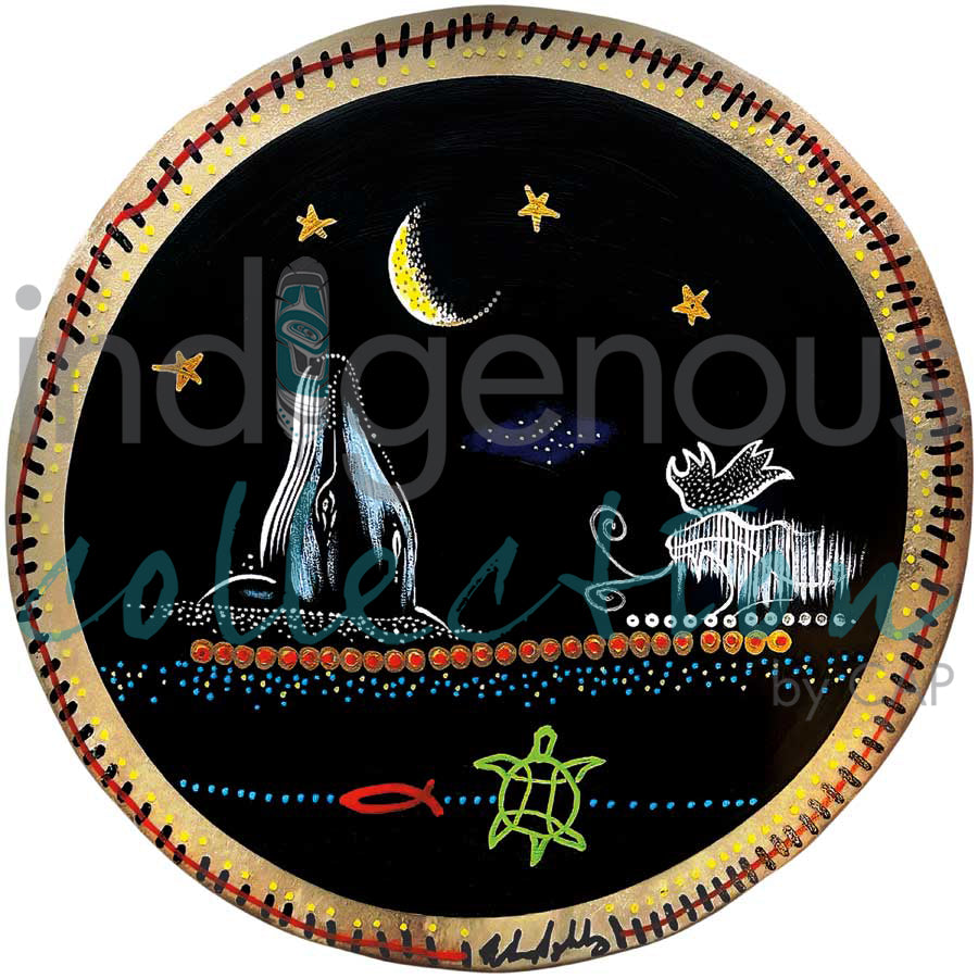 Midnight Sky Spirits by artist Alan Syliboy