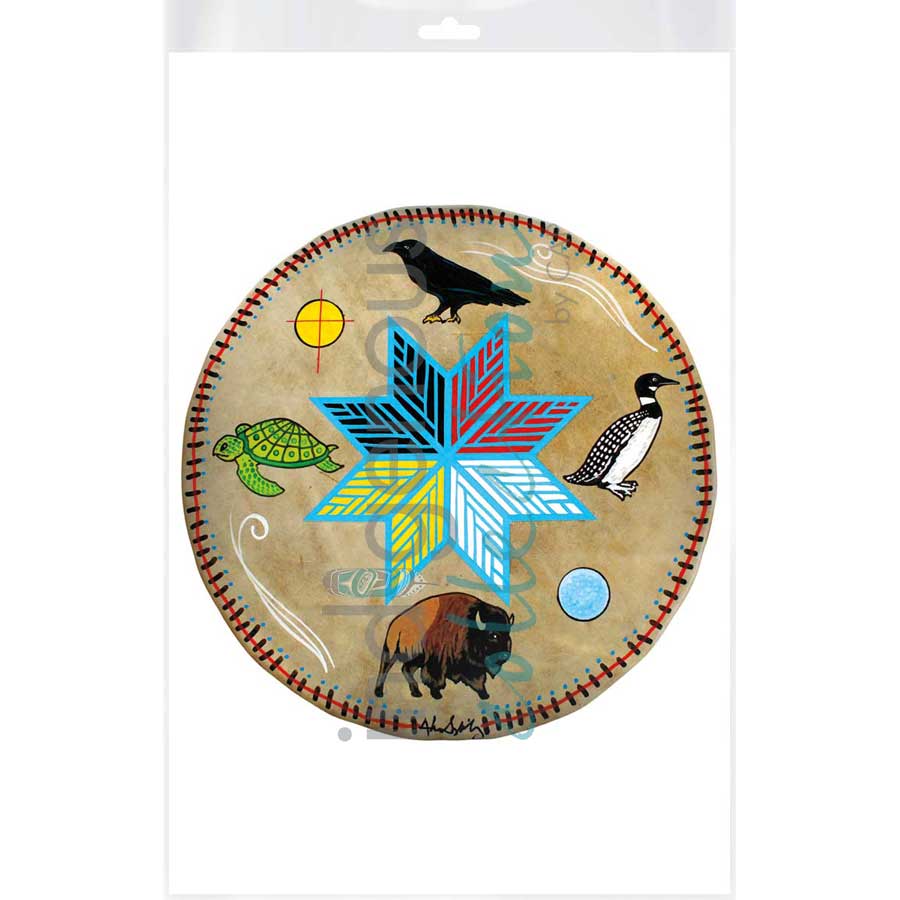 Spirit Animals by artist Alan Syliboy - Mi'kmaq. Indigenous Collection
