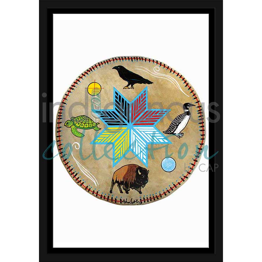Spirit Animals by artist Alan Syliboy - Mi'kmaq. Indigenous Collection