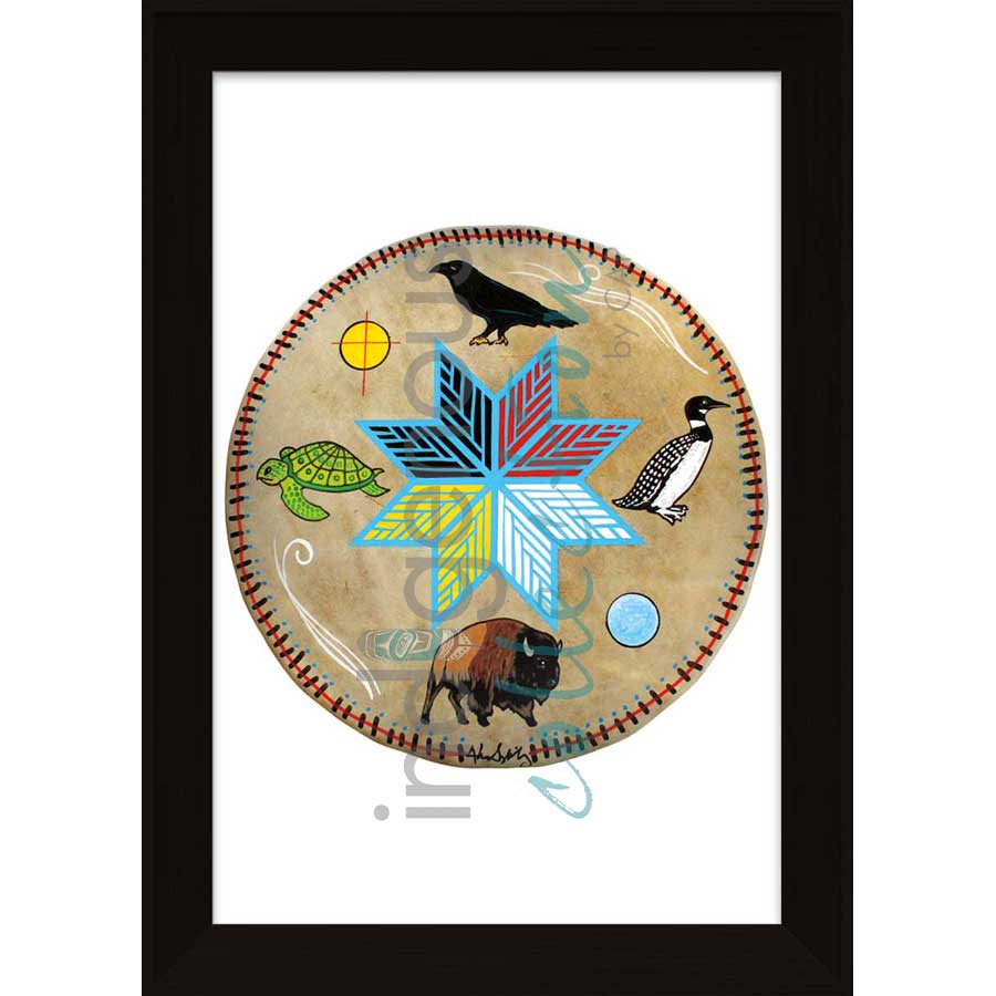 Spirit Animals by artist Alan Syliboy - Mi'kmaq. Indigenous Collection