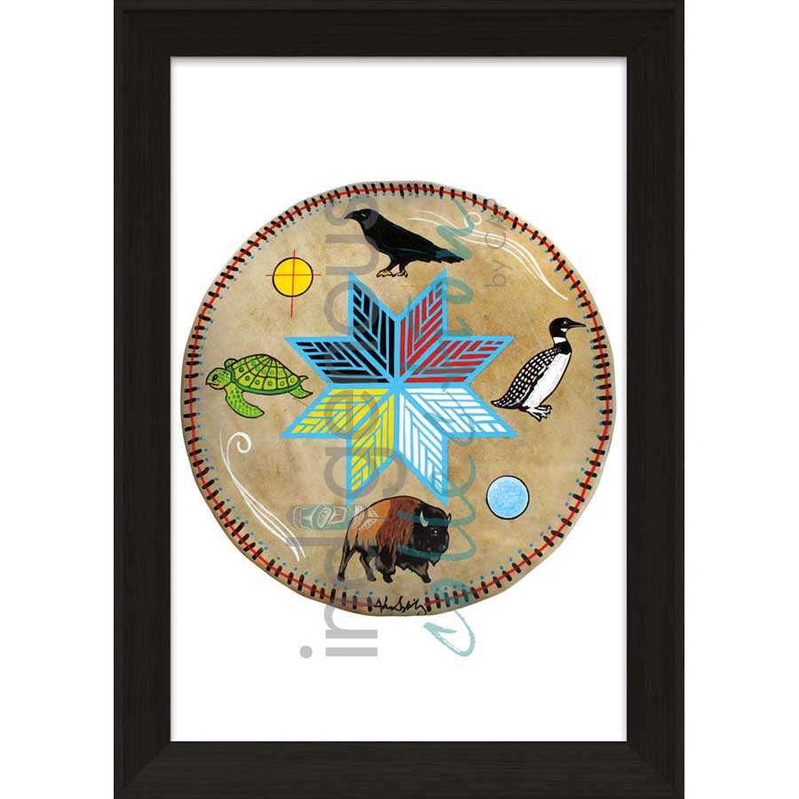 Spirit Animals by artist Alan Syliboy - Mi'kmaq. Indigenous Collection