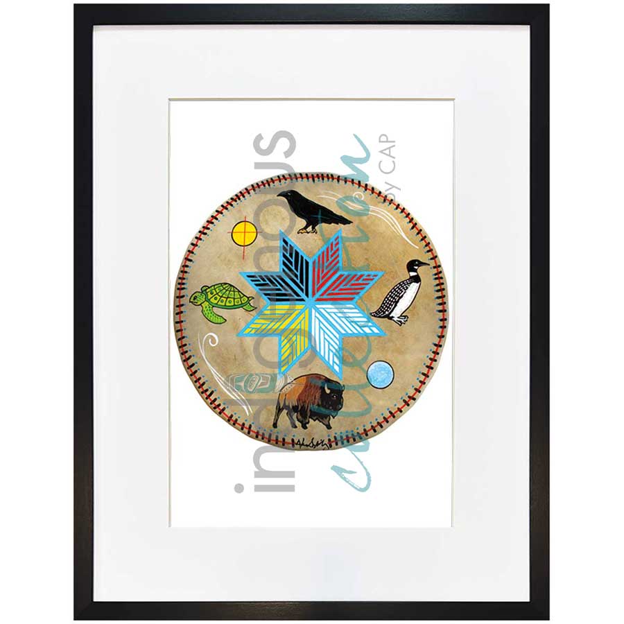 Spirit Animals by artist Alan Syliboy - Mi'kmaq. Indigenous Collection