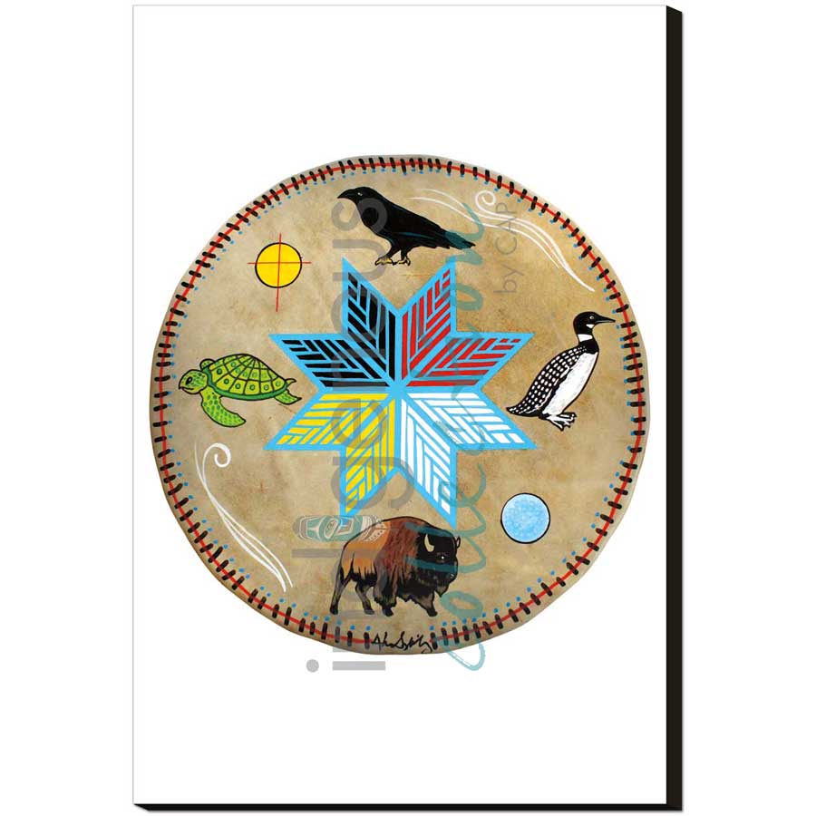 Spirit Animals by artist Alan Syliboy - Mi'kmaq. Indigenous Collection