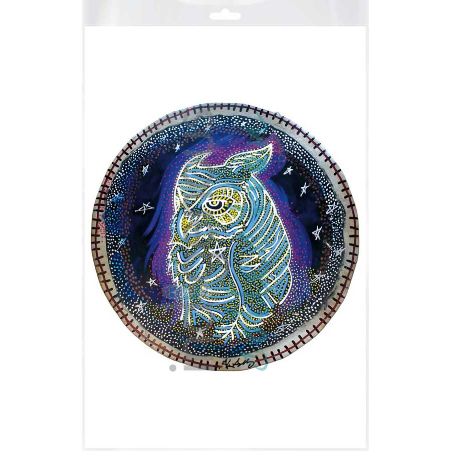 The Owl by artist Alan Syliboy - Mi'kmaq. Indigenous Collection
