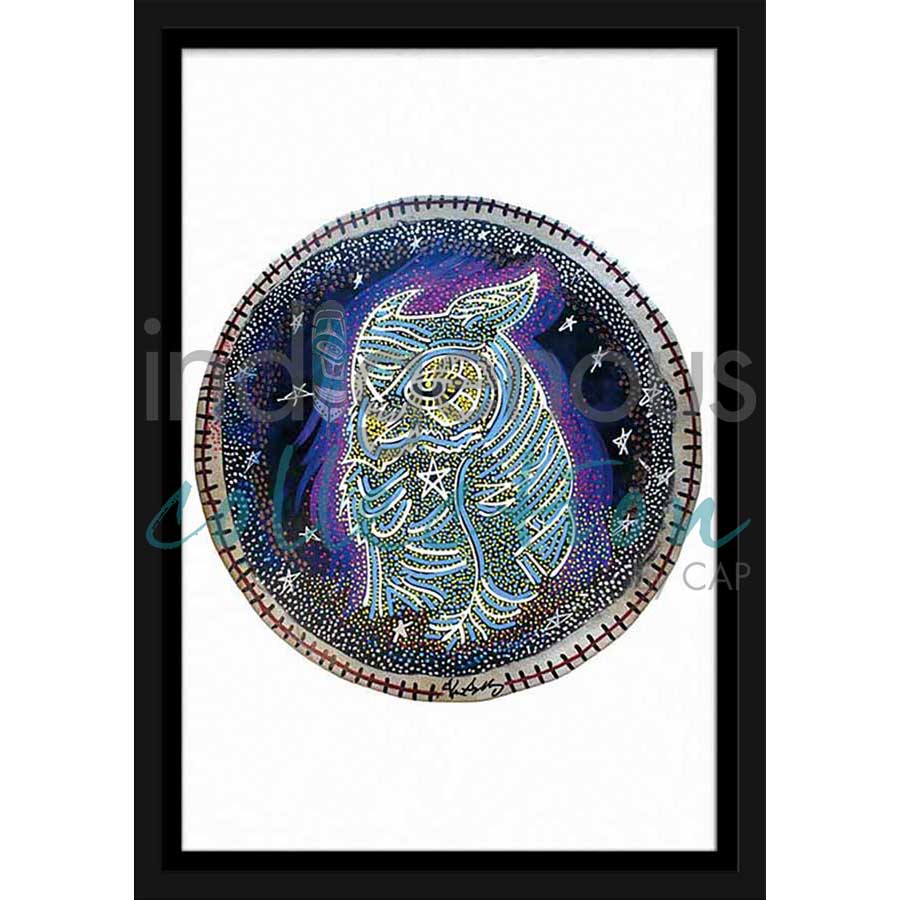 The Owl by artist Alan Syliboy - Mi'kmaq. Indigenous Collection