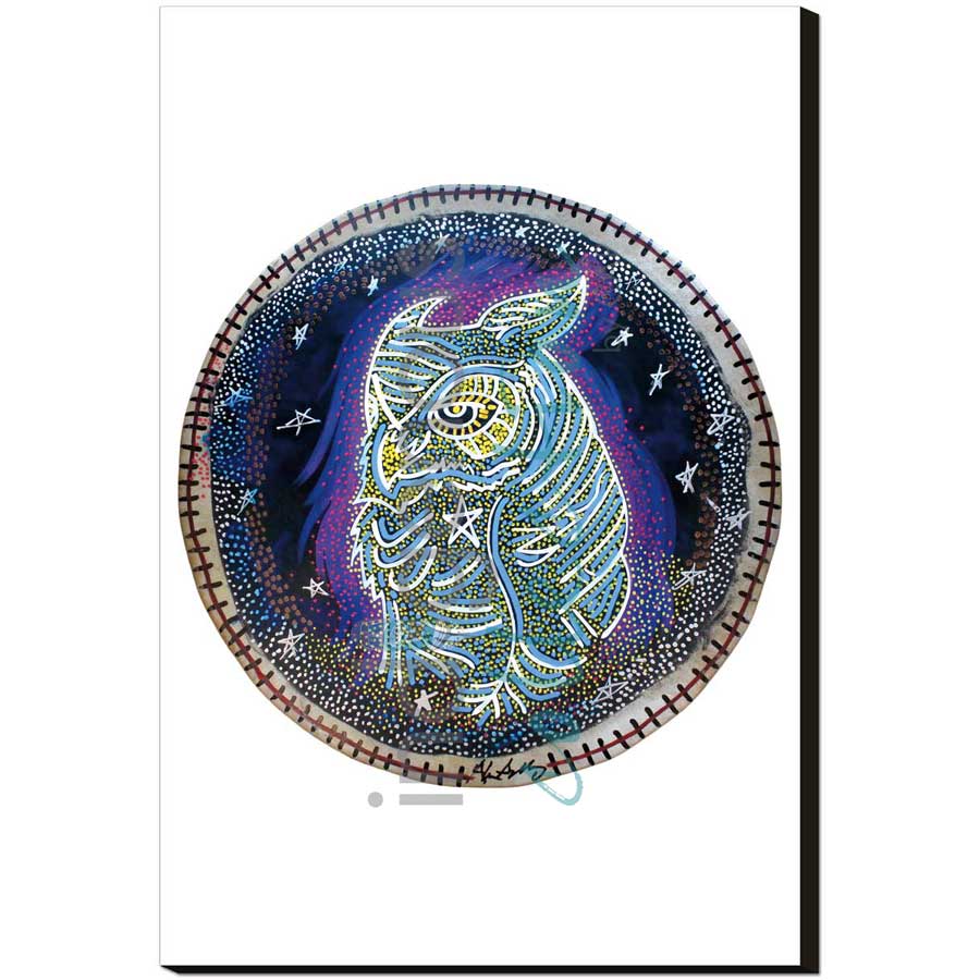 The Owl by artist Alan Syliboy - Mi'kmaq. Indigenous Collection