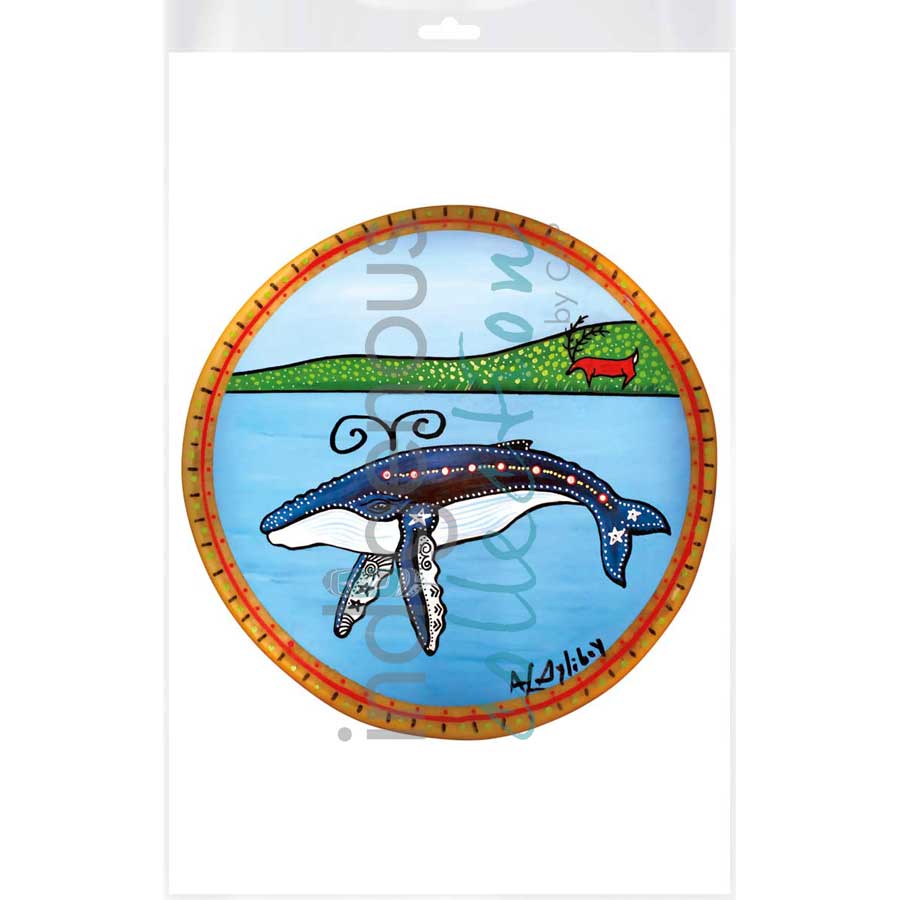 Whale Wisdom by artist Alan Syliboy - Mi'kmaq. Indigenous Collection