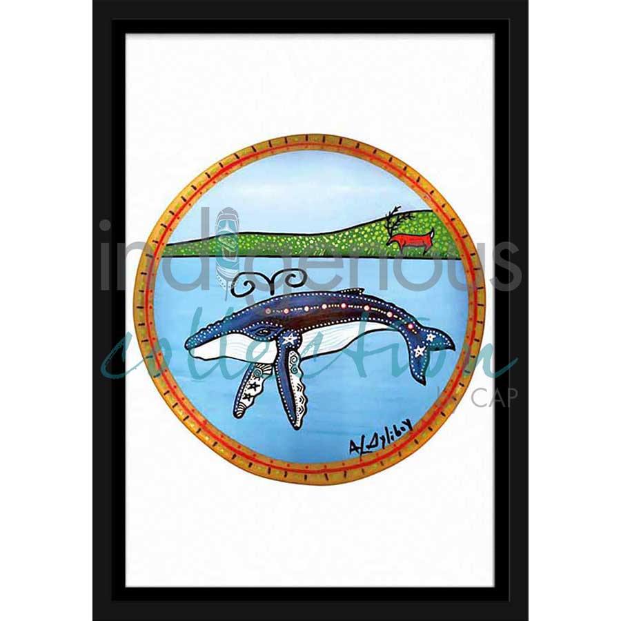 Whale Wisdom by artist Alan Syliboy - Mi'kmaq. Indigenous Collection
