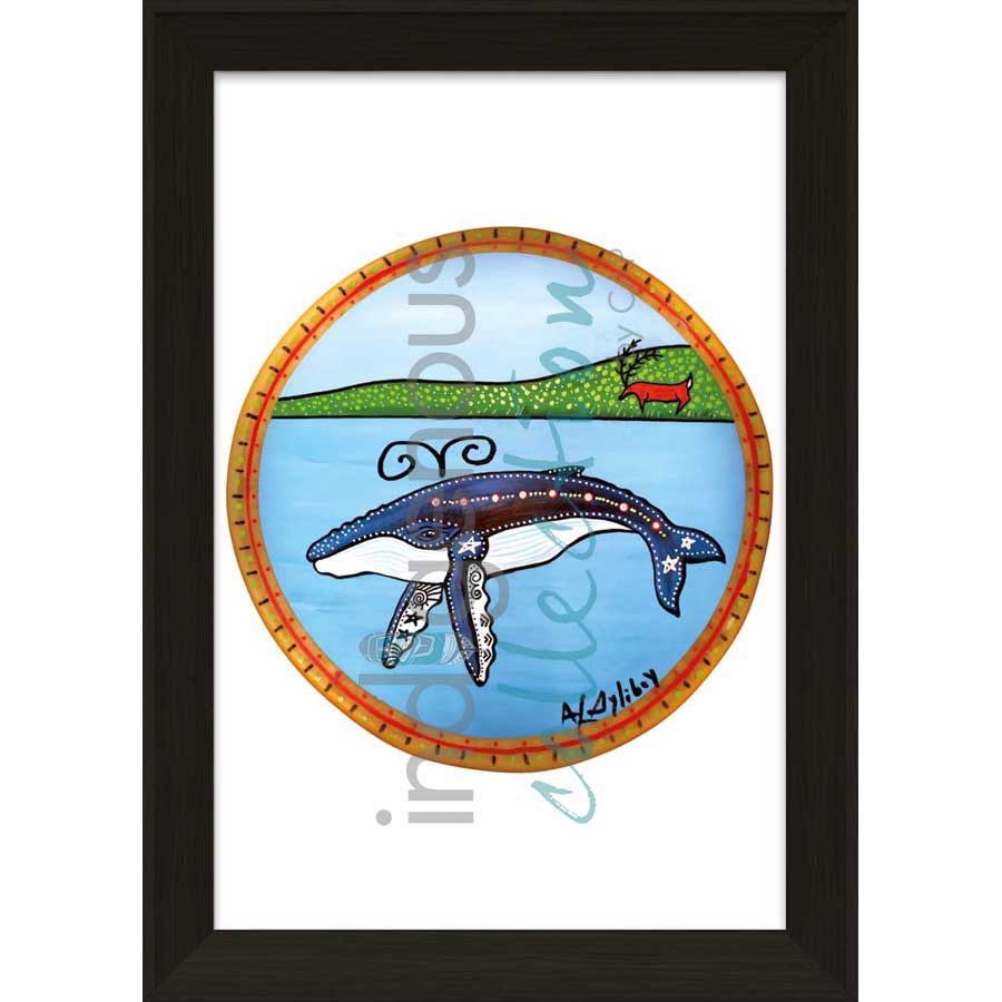 Whale Wisdom by artist Alan Syliboy - Mi'kmaq. Indigenous Collection