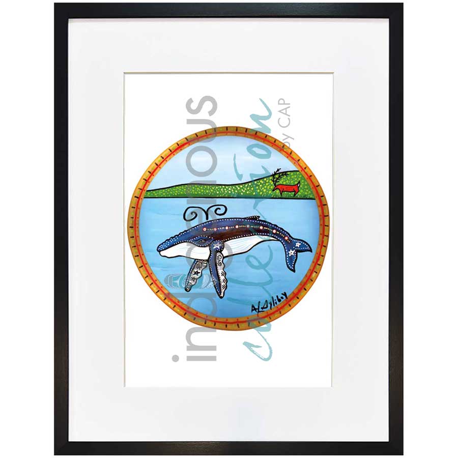 Whale Wisdom by artist Alan Syliboy - Mi'kmaq. Indigenous Collection