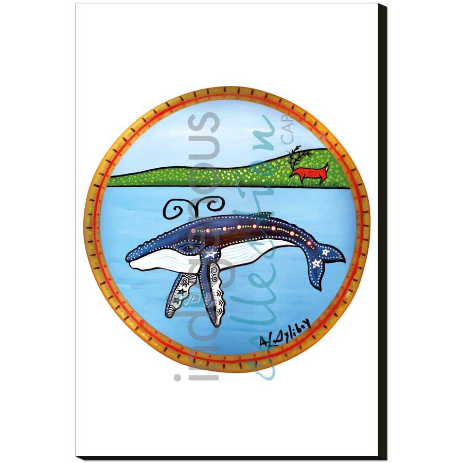 Whale Wisdom by artist Alan Syliboy - Mi'kmaq. Indigenous Collection