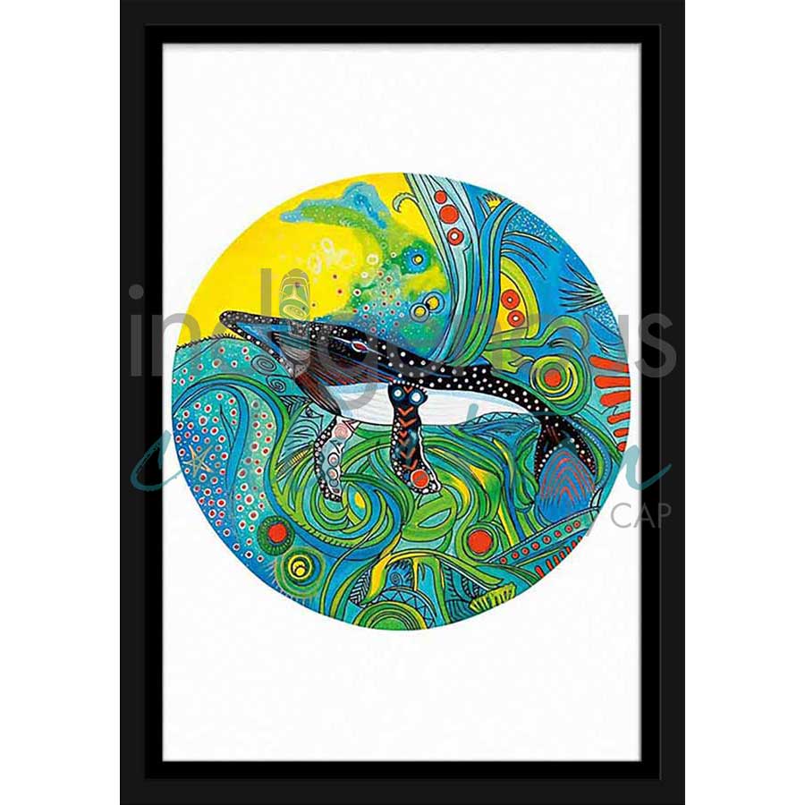 Whale of a Day by artist Alan Syliboy - Mi'kmaq. Indigenous Collection