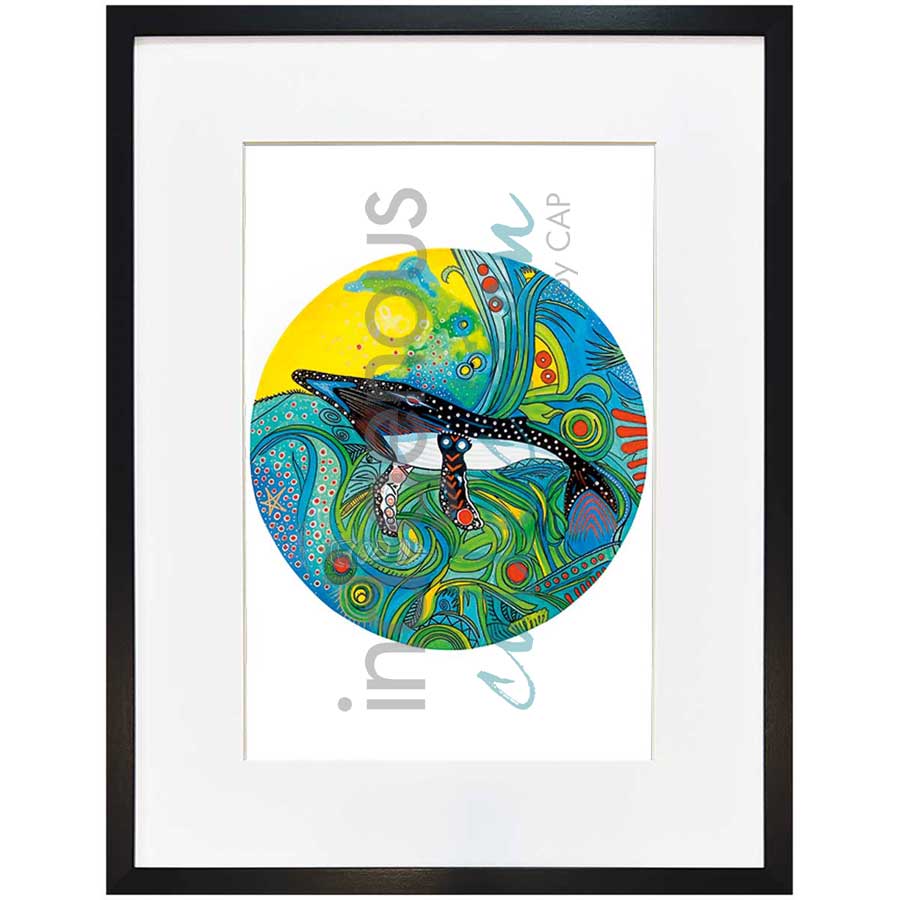 Whale of a Day by artist Alan Syliboy - Mi'kmaq. Indigenous Collection
