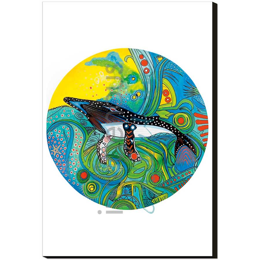 Whale of a Day by artist Alan Syliboy - Mi'kmaq. Indigenous Collection