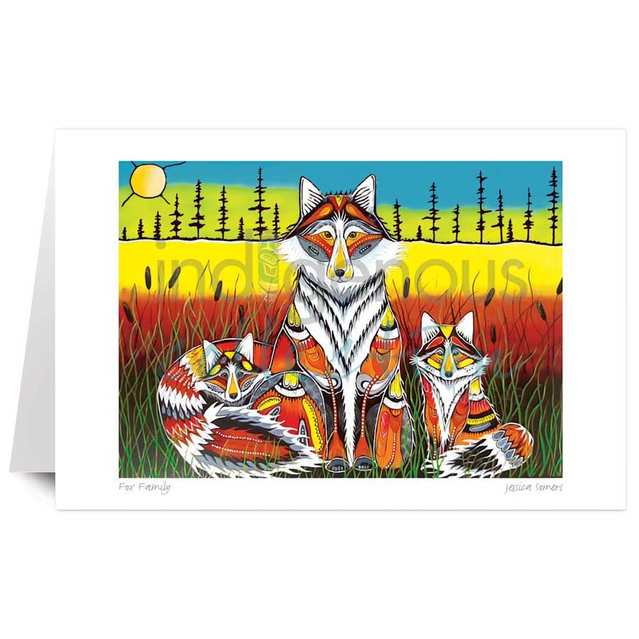Fox Family by artist Jessica Somers