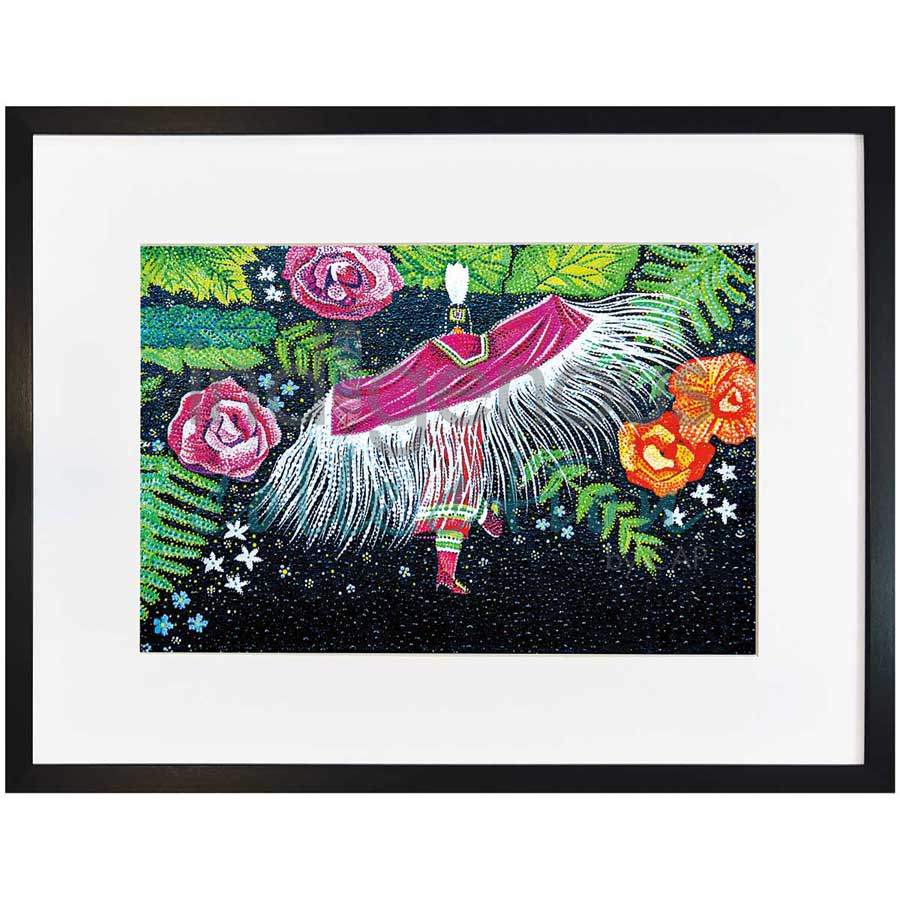 Flower Dancer by artist Delreé  Dumont - Cree. Indigenous Collection