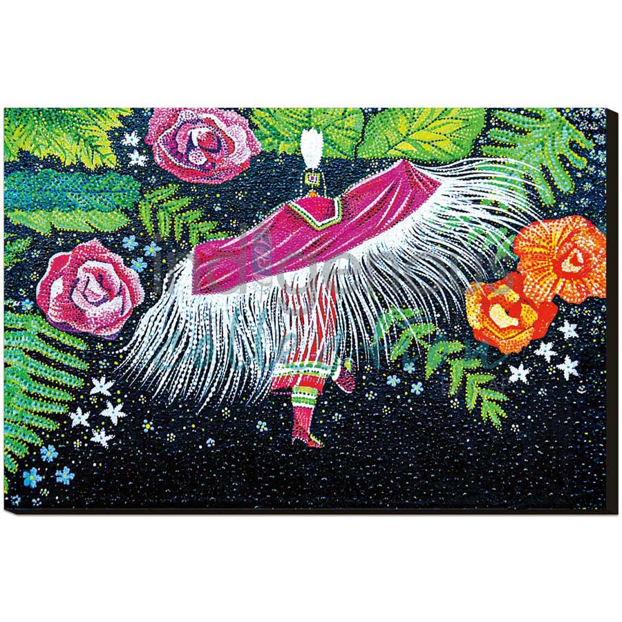 Flower Dancer by artist Delreé  Dumont - Cree. Indigenous Collection