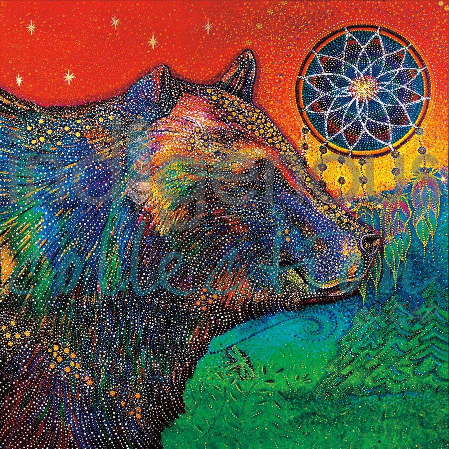 Mystical Bear Dreams by artist Delreé  Dumont