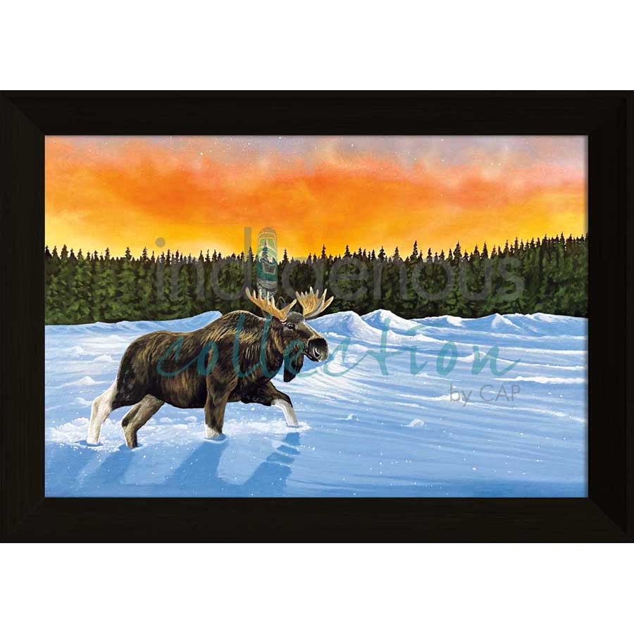 Glistening Snow by artist Ronnie Simon - Gwich'in. Indigenous Collection