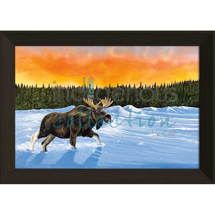 Glistening Snow by artist Ronnie Simon - Gwich'in. Indigenous Collection