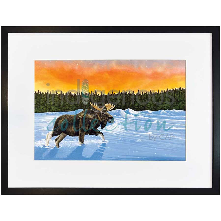 Glistening Snow by artist Ronnie Simon - Gwich'in. Indigenous Collection
