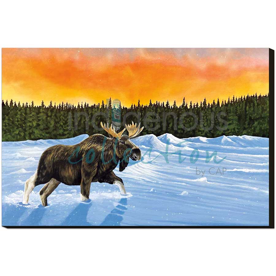 Glistening Snow by artist Ronnie Simon - Gwich'in. Indigenous Collection