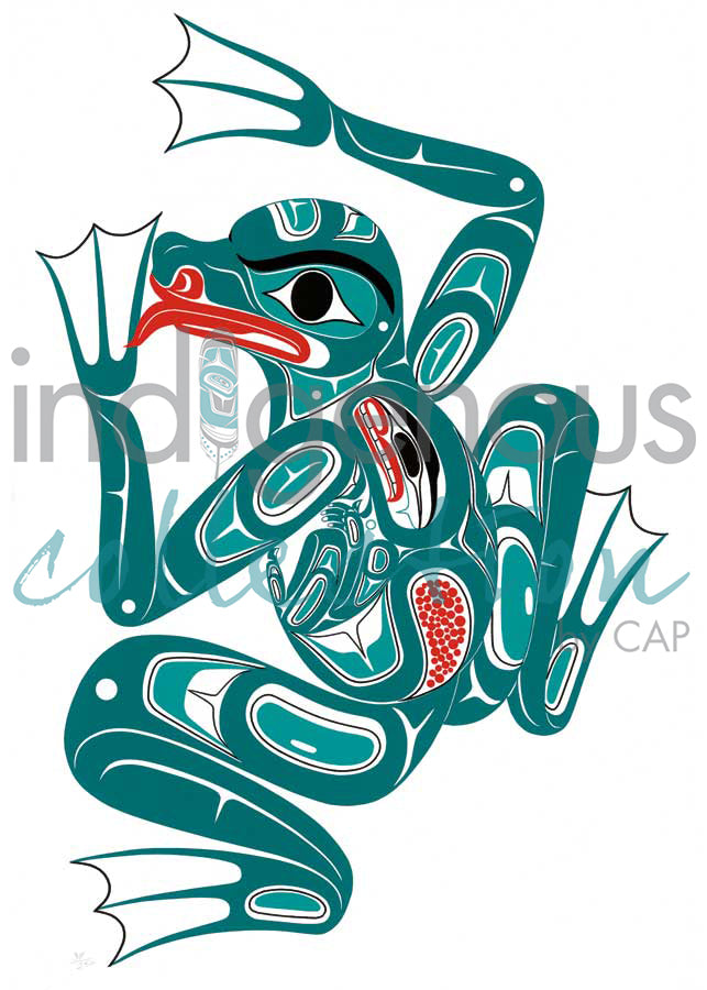 Frog with Human Spirit by artist Richard Shorty