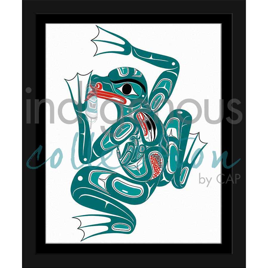 Frog with Human Spirit by artist Richard Shorty - Northern Tutchone. Indigenous Collection