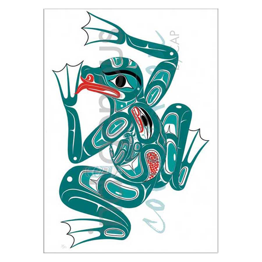 Frog with Human Spirit Canvas Prints