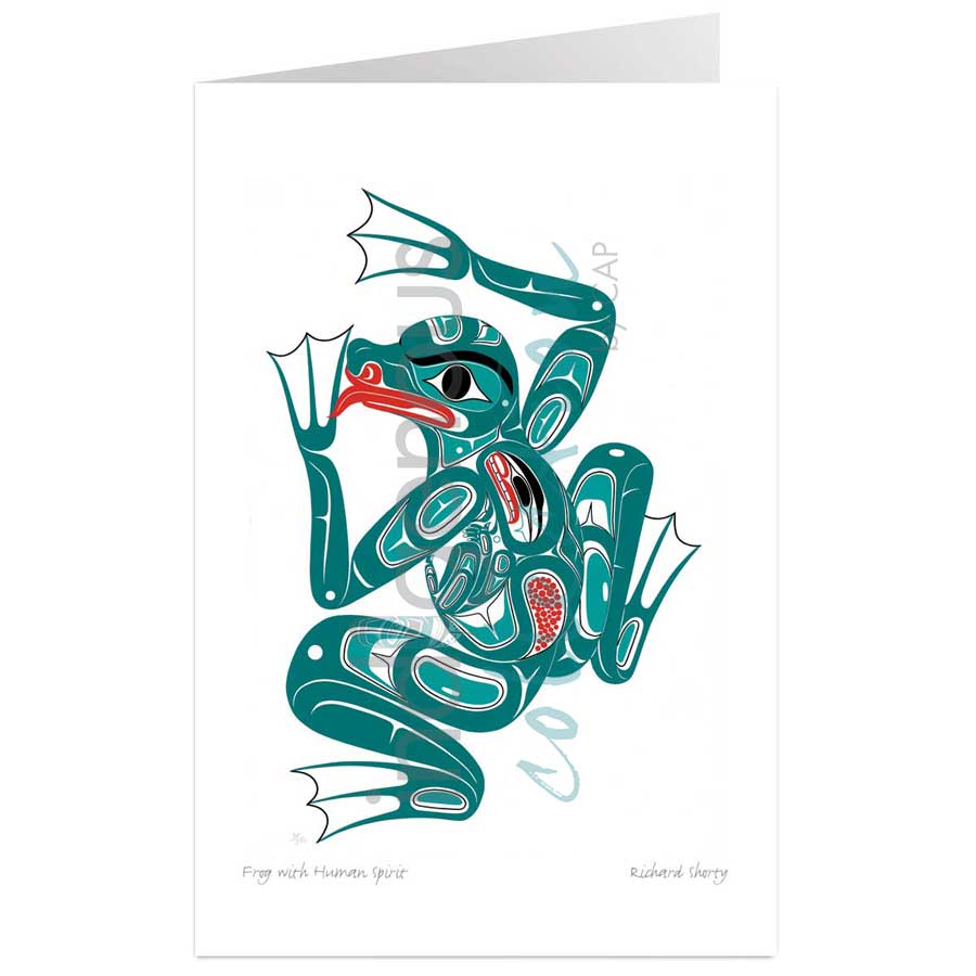 Frog with Human Spirit by artist Richard Shorty