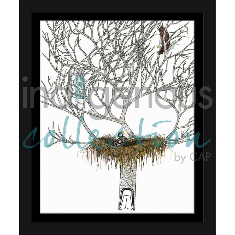 Eagle's Nest by artist Richard Shorty - Northern Tutchone. Indigenous Collection