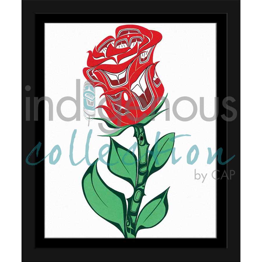 Rose by artist Richard Shorty - Northern Tutchone. Indigenous Collection
