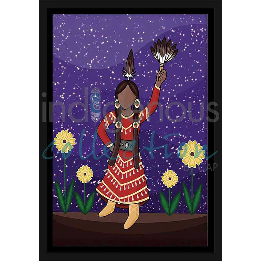 Jingle Dancer by artist Marissa Indoe - Anishinaabe. Indigenous Collection