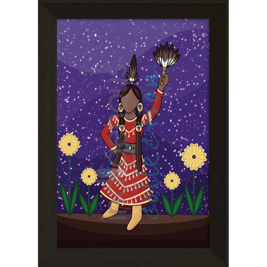 Jingle Dancer by artist Marissa Indoe - Anishinaabe. Indigenous Collection