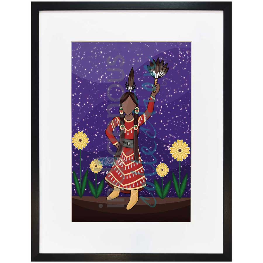 Jingle Dancer by artist Marissa Indoe - Anishinaabe. Indigenous Collection