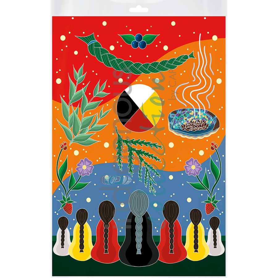 Culture and Wellness by artist Marissa Indoe - Anishinaabe. Indigenous Collection