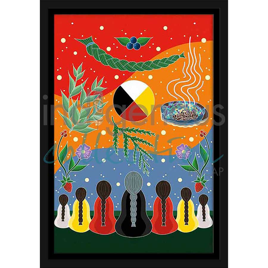 Culture and Wellness by artist Marissa Indoe - Anishinaabe. Indigenous Collection