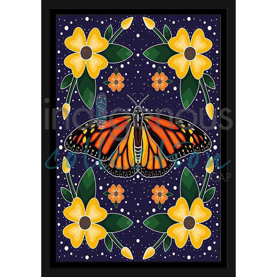Monarch Butterfly by artist Marissa Indoe - Anishinaabe. Indigenous Collection