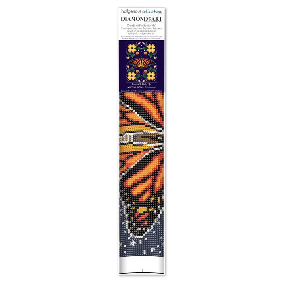Monarch Butterfly Diamond Art Kit by artist Marissa Indoe