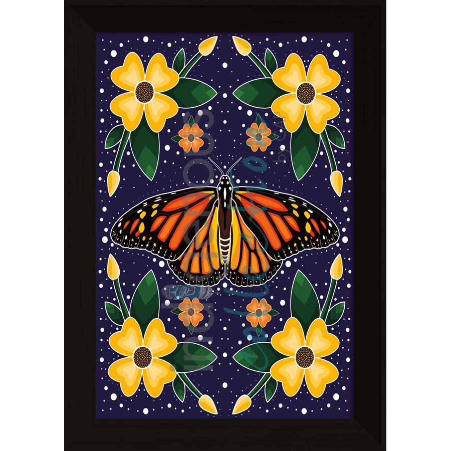 Monarch Butterfly by artist Marissa Indoe - Anishinaabe. Indigenous Collection