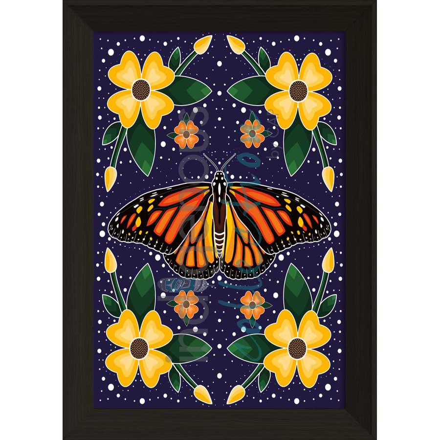 Monarch Butterfly by artist Marissa Indoe - Anishinaabe. Indigenous Collection