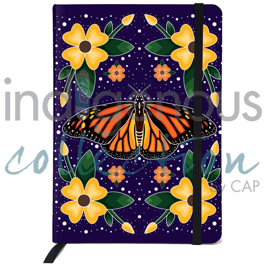 Monarch Butterfly Journal by artist Marissa Indoe. Indigenous Collection.
