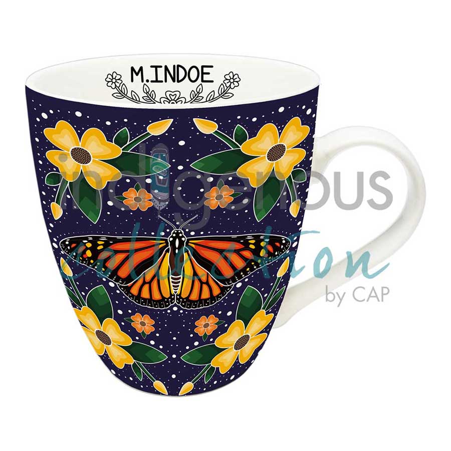 Monarch Butterfly 18 oz. Signature Mug by artist Marissa Indoe
