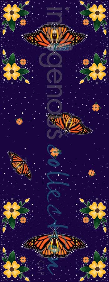 Monarch Butterfly Eco Scarf by artist Marissa Indoe