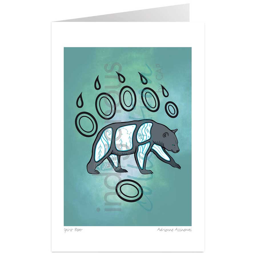 Spirit Bear by artist Adrienne Assinewai