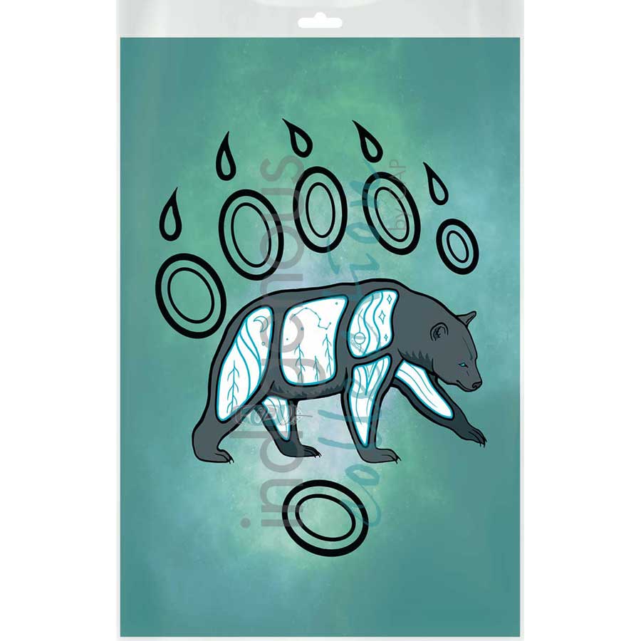 Spirit Bear by artist Adrienne Assinewai - Anishinaabe. Indigenous Collection