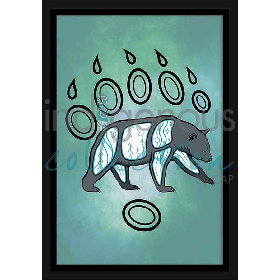 Spirit Bear by artist Adrienne Assinewai - Anishinaabe. Indigenous Collection