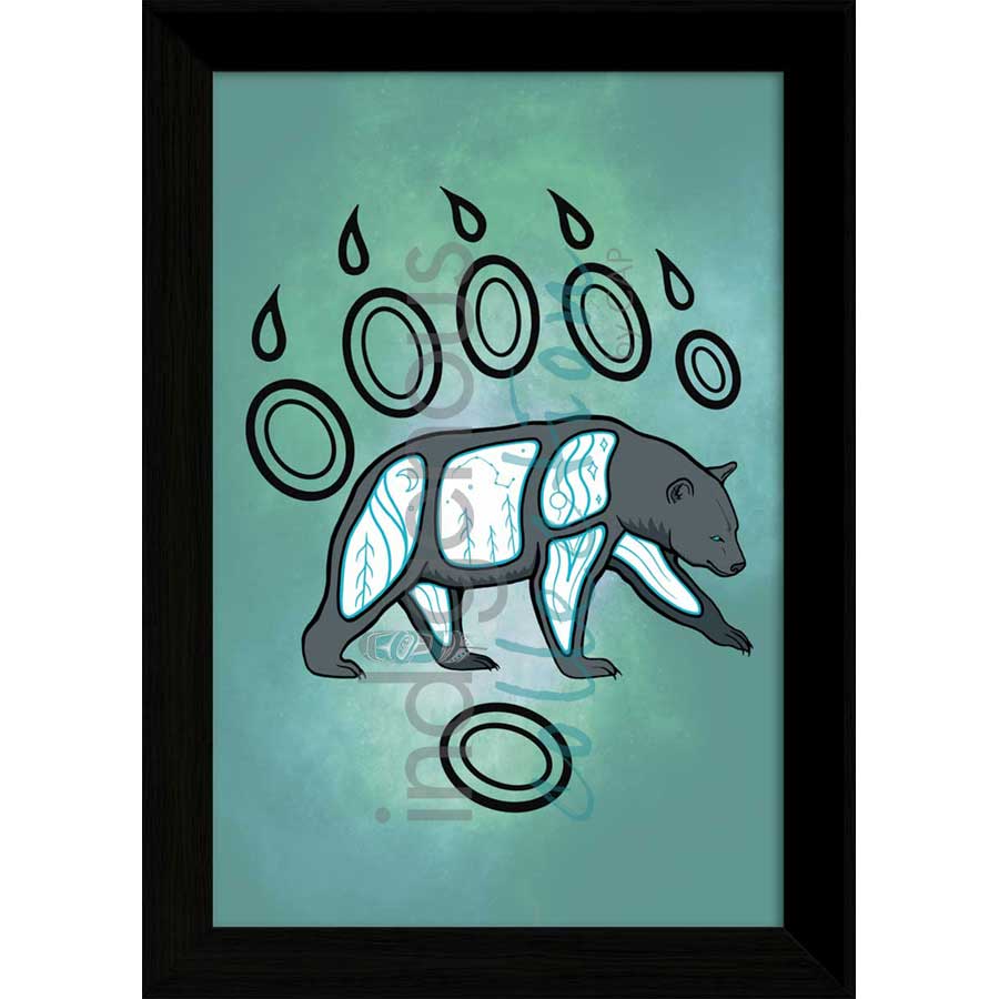 Spirit Bear by artist Adrienne Assinewai - Anishinaabe. Indigenous Collection